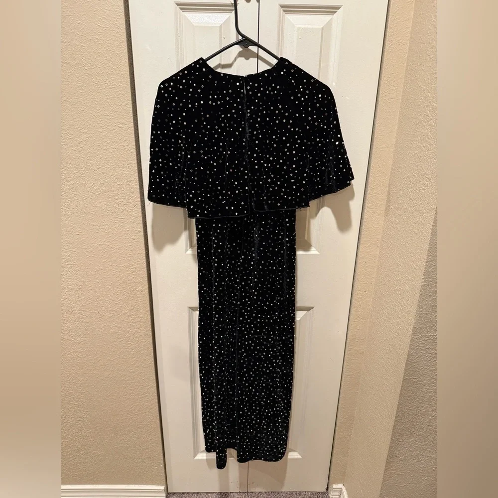 NWT ZARA‎ Kids Sequin Velvet Jumpsuit Girls Party Holiday , size 11-12 Years - Picture 4 of 13
